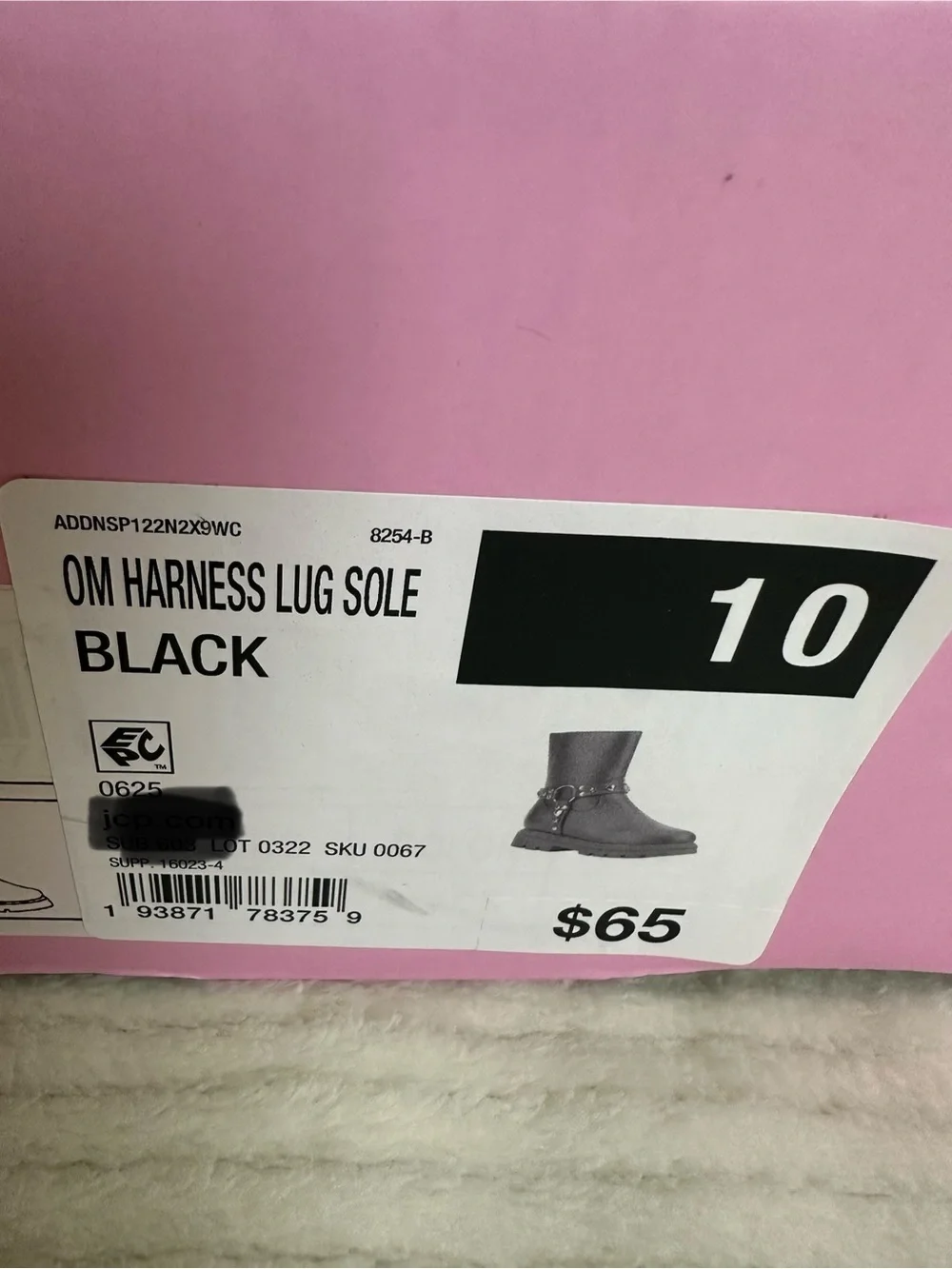 Olivia Miller Girl Toddler Girls Black Harness Lug Chelsea Boots NWT Size 10